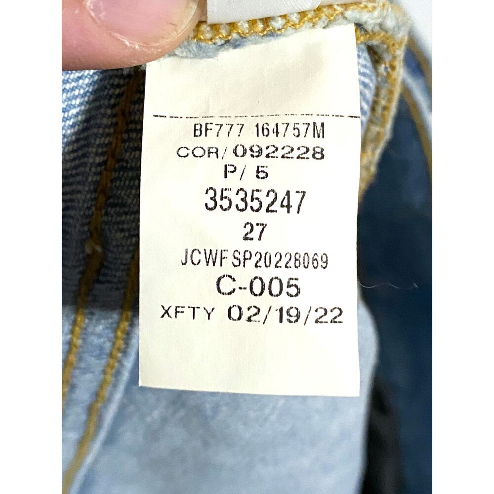 J Crew Denim Cut Off Raw Hem Denim Jean Shorts Womens 27 Casual Normcore NWT - Picture 9 of 9